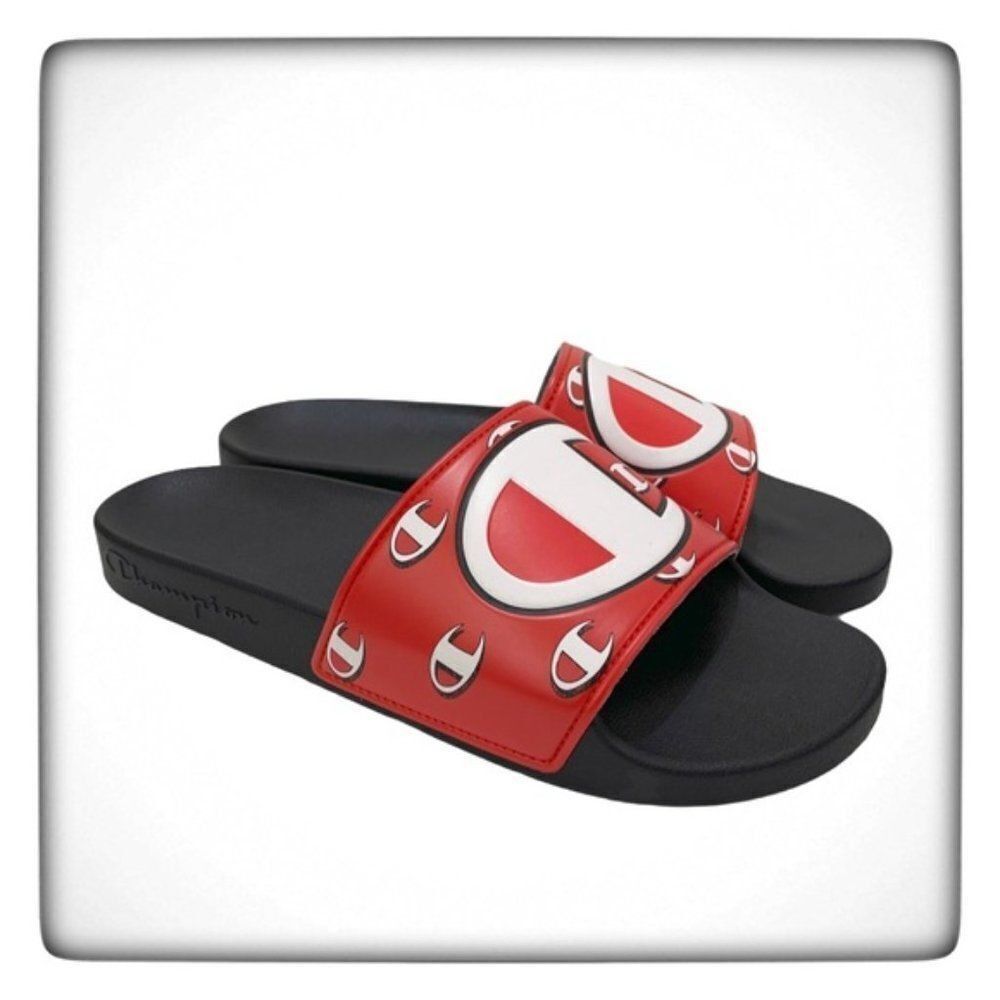 NIB Champion IPO Repeat C Boy's Slide Sandals 6